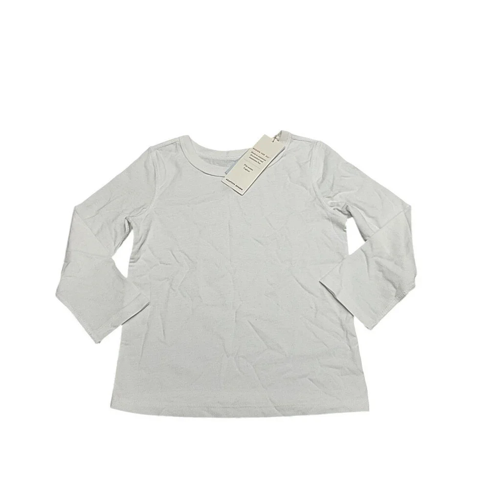 Toddler Adaptive Long Sleeve Tee Shirt Top- Cat & Jack White Size 3T
